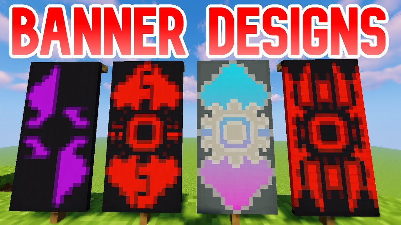 10 Minecraft Banner Designs  How To Make Them  YouTube