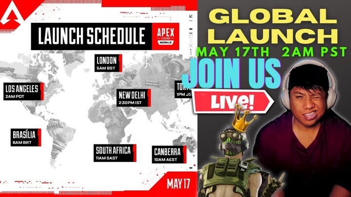 Apex Legends Mobile Global Launch May 17th 2am PST | Season 01 Live |  Reminder Link in Description