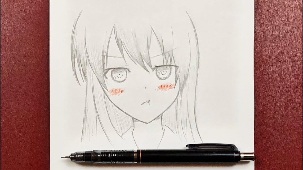 20 Anime Girl Drawing Ideas - How To Draw Anime Girl - DIYnCrafty