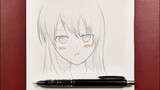 Easy anime drawing | how to draw cute anime girl easy step-by-step