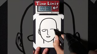 How to Draw SAITAMA in 30 Seconds