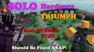 SOLO HARDCORE TRIUMPH, Most OP GLITCH EVER || Tower Defense Simulator