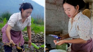 Cuộc sống rừng rậm Trung Quốc Món ăn ngon Nấu ăn Món ăn Cô gái xinh đẹp Part 6