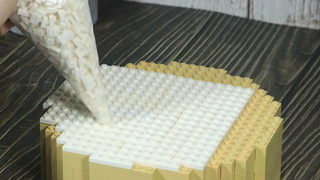 ไอเดียการตกแต่งเค้กแต่งงาน LEGO IRL - การกิน Lego Food Stop Motion Cooking & ASMR