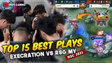 TOP 15 PLAYS FROM EXECRATION vs RSG MY - MSC Playoff Day 2 | MLBB Southeast Asia Cup 2021