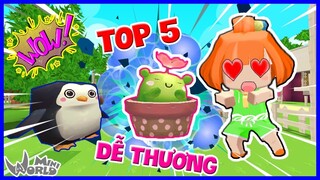 🤗TÌM TOP 5 THỨ DỄ THƯƠNG NHẤT TRONG MINIWORLD | THỬ THÁCH 24 GIỜ TOP 5 KÌ THÚ MINIWORLD | Kamui TV