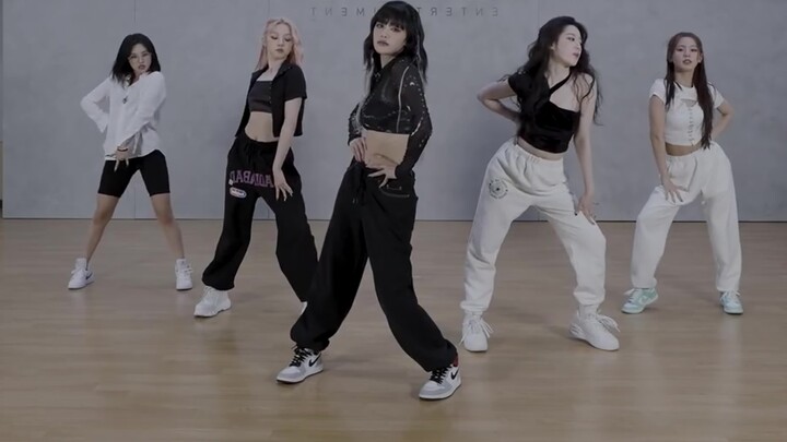 (G) Ruang latihan I-DLE-TOMBOY versi lengkap cermin video pengajaran tari layar putar proyeksi untuk