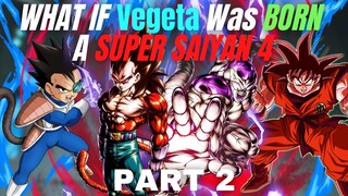 WHAT IF Vegeta Was BORN A SSJ4?(Part 2)