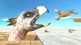 Jump over Quicksand and Attack Smilodon - Animal Revolt Battle Simulator