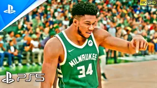 (PS5) NBA 2K23 4K Gameplay | Philadelphia 76ers vs. Milwaukee Bucks