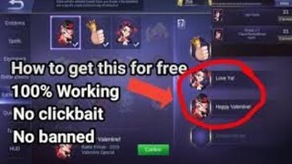 How to get free Valentine's Emotes Mobile Legends!