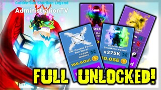 I GOT all THE MAXED ITEMS with MAXED RANK - in ⚔️NINJA LEGEND⚔️