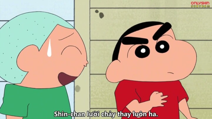 Crayon Shin Chan l Vietsub l Dạy cách nuôi chó & Đi chung ô với Ai