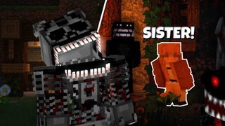 Turning Minecraft into a REAL HORROR GAME to Troll my little SISTER!