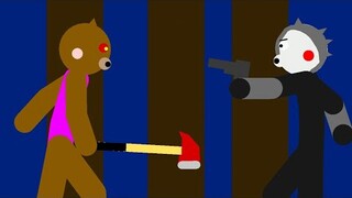 Willow vs Infected Doggy - Stick Nodes Roblox Piggy