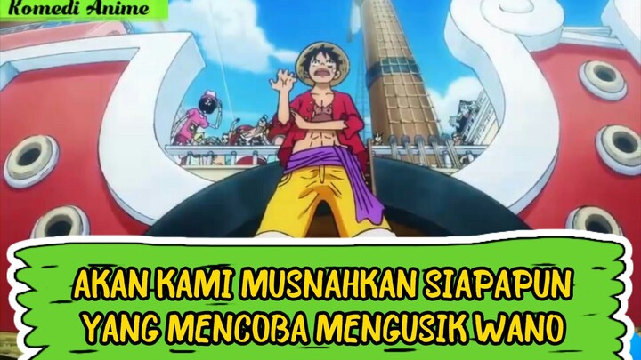 Momen Luffy mengaggap momonosuke sebagai adiknya