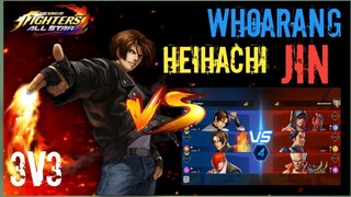 Part 3: KYO ,KYO NESTS , IORI Vs. JIN ,HEIHACHI , WHOARANG 😱 | KOF ALL STAR Vs.TEKKEN 7 |