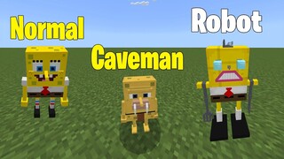 UPDATED New Spongebob Addon - Minecraft PE Bedrock