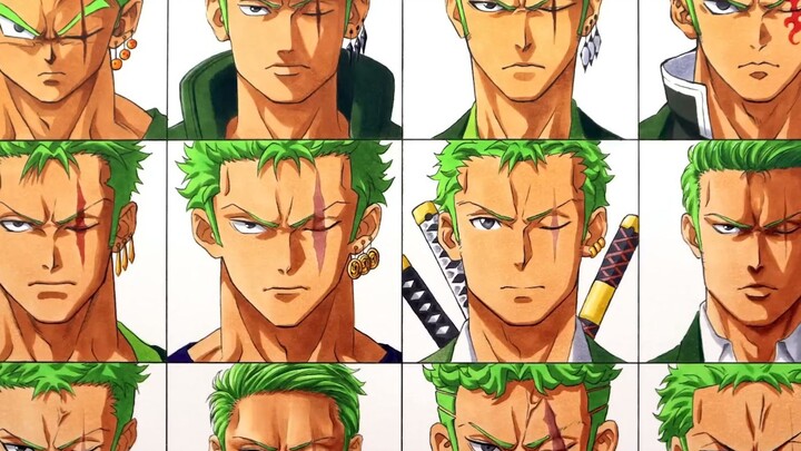 Phong cách vẽ tranh của Zoro trong các anime khác nhau, bạn thích phong cách nào nhất?