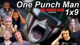 One Punch Man 1x9 Reactions | Great Anime Reactors!!! | 【ワンパンマン】【海外の反応】