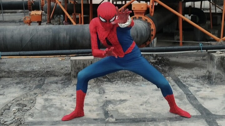 Super strong special effects flavor! Toei Spider-Man fan remake fans to the giant sack production of