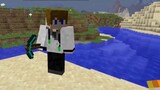 Minecraft: Pemain bertemu penduduk desa berbintik merah untuk bertahan hidup!