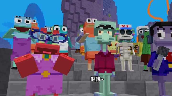 What is it like to play as SpongeBob in Minecraft?