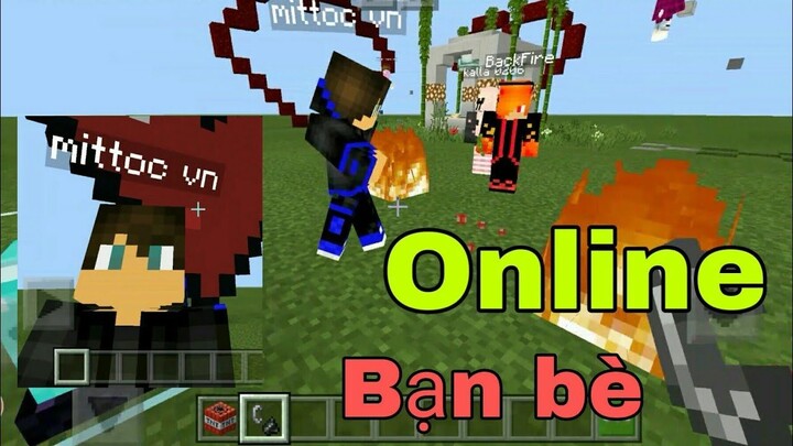 Chơi cùng bạn bè , nhiều người trong minecraft pe _ VH Boy