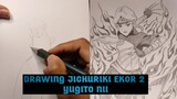 Drawing Jichuriki Ekor 2 Yugito Nii Naruto Shippudden