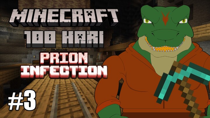 Tumbal Mineshaft Angker! 100 Hari Terror Prion Infection di Minecraft Indonesia Episode 3
