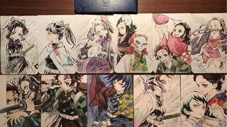 [Hand-painted] [Watercolor] Demon Slayer - I did this in a month