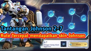 Tutorial tantangan johnson to the stars 2-7