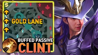 Clint Gold Lane is a new strategy now | Mobile Legends