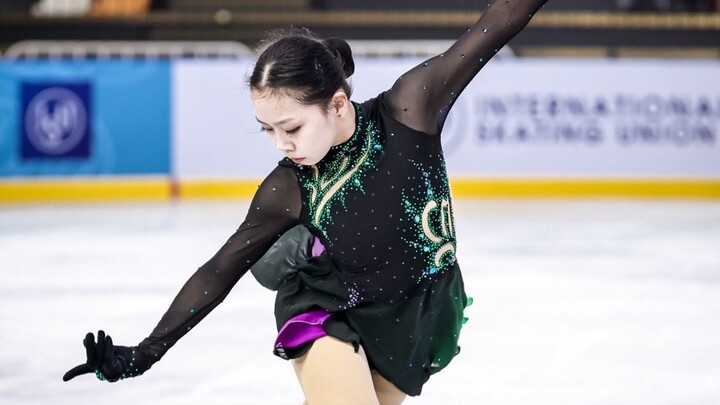 【24-25JGP⑦】Wang Yihan withstood the pressure and performed well to enter the finals (128.96) Youth G