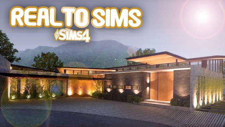 Real to Sims | Modern House (Skypod) | No CC | Stop Motion Build