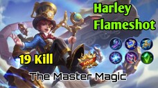 Harley Mid Laner Spel Flameshot Raih MVP | MLBB Mobile Legend