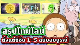 สรุปไทม์ไลน์ Rick and Morty ตั้งแต่ Season 1-5 แบบรวดเดียวจบ คลิปเดียวรู้เรื่อง ! | Tooney Tunes