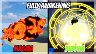 Fully Awakening ALL Skills For Magma and Buddha on Blox Fruits!