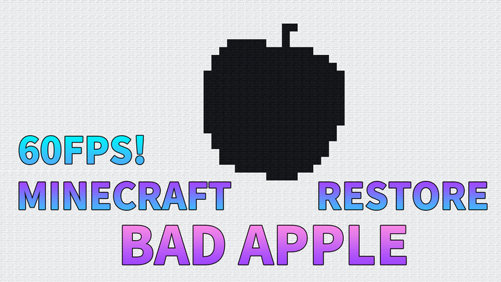 [Game] 60FPS - Bad Apple phiên bản Minecraft