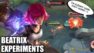 HOW TO COUNTER BEATRIX - EXPERIMENTS ON BEATRIX - MLBB - MOBILE LEGENDS LABORATOYMY