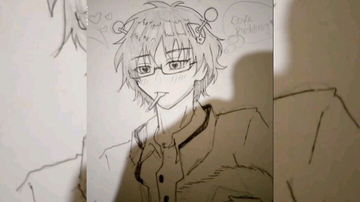 line art saiki kusuo