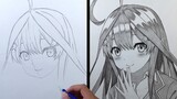 How to Draw NAKANO ITSUKI [ Gotoubun no Hanayome ] - Cara Menggambar Anime