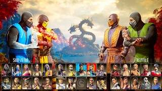 Mortal Kombat 1 Movie Skins Gameplay - Sub Zero Vs Reptile MK1