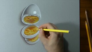 I'm too hungry, draw an egg and eat it, the feeling of fullness is too strong!