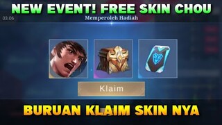 NEW EVENT! FREE SKIN ELITE CHOU TINGGAL KLAIM DI EVENT HOPE RESTORED | MOBILE LEGENDS BANG BANG