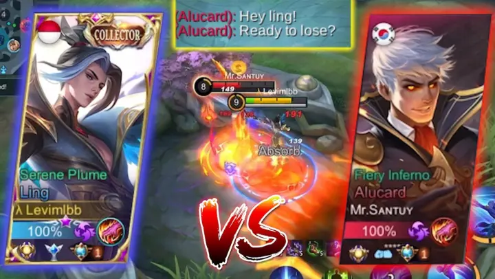 LING VS AGGRESSIVE ALUCARD! BATTLE KING OF LIFESTEAL VS FASTHAND!! | WHO WILL WIN?! - Mobile Legends