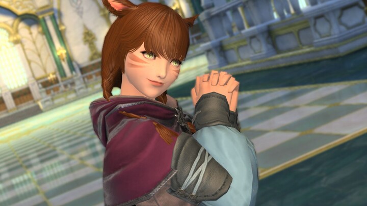 【ff14】The cute cat girl sent you an invitation to build a snowman