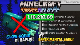 UPDATE! MCPE BETA VERSI TERBARU 1.16.210.60 - GLOW SQUID DI HAPUS! & EXPERIMENTAL BARU!