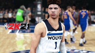 NBA 2K21 Next-Gen Gameplay | WARRIORS vs. TIMBERWOLVES | LaMelo Ball Debut! | Ultra Modded Graphics