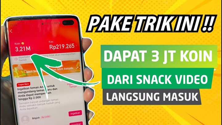 RAHASIA NUYUL SNACK VIDEO DAPAT PENGHASILAN JUTAAN | TERBARU 2022